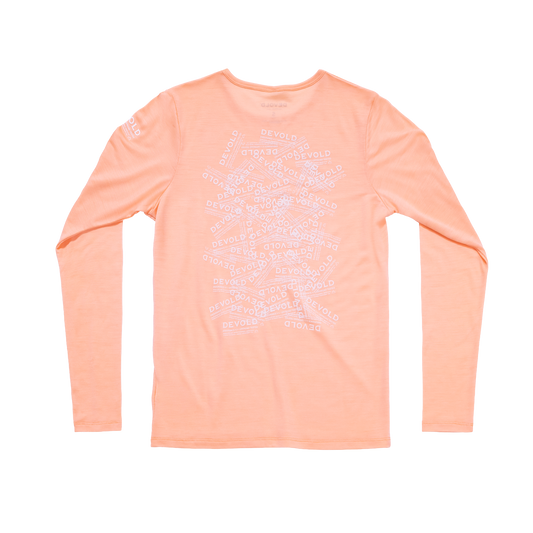 Devold ACTIVE STAMP Damen Merino Langarmshirt – Sunrise – Ansicht 1
