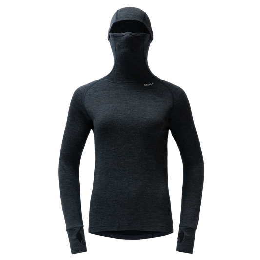 Devold EXPEDITION SILK Damen Merino Kapuzenshirt | Ink | Packshot
