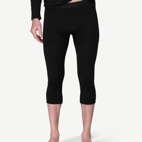 Devold BREEZE PLUS 200 Herren Merino 3/4-Unterhose – BLACK – Ansicht 2