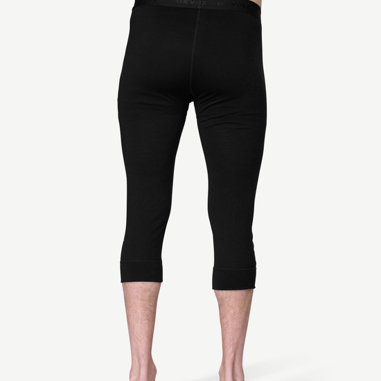 Devold BREEZE PLUS 200 Herren Merino 3/4-Unterhose – BLACK – Ansicht 4