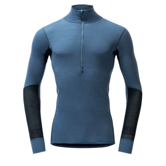 Devold WOOL MESH 190 ZIP NECK Herren Funktionsshirt Berry - Ink