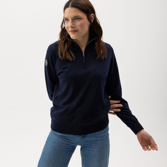 Nelly T-neck WP – Dark Navy – Produktansicht