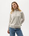 Nelly T-neck WP – Light Grey Melange – Produktansicht