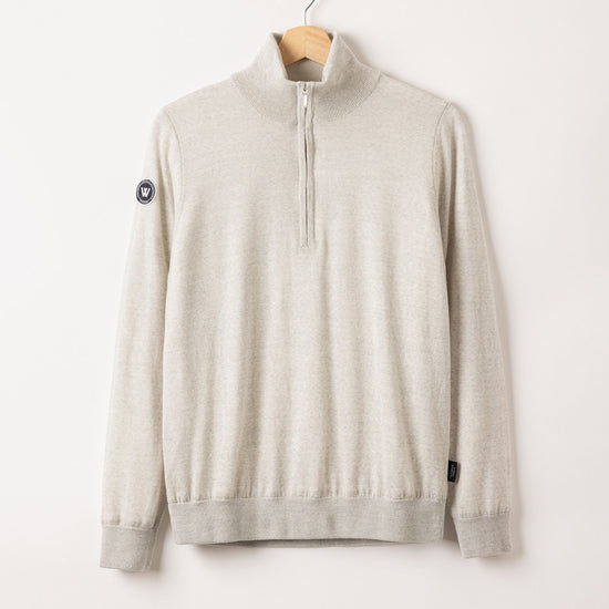 Nelly T-neck WP – Light Grey Melange – Kleiderbügelaufnahme