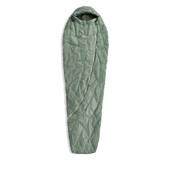 Jack Wolfskin ATHMOS DOWN +5 Daunenschlafsack 195 cm – Picnic Green