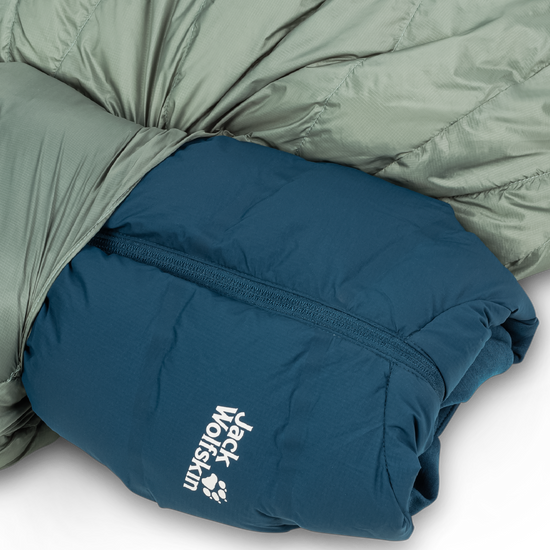 Jack Wolfskin ATHMOS DOWN +5 Daunenschlafsack 195 cm – Picnic Green