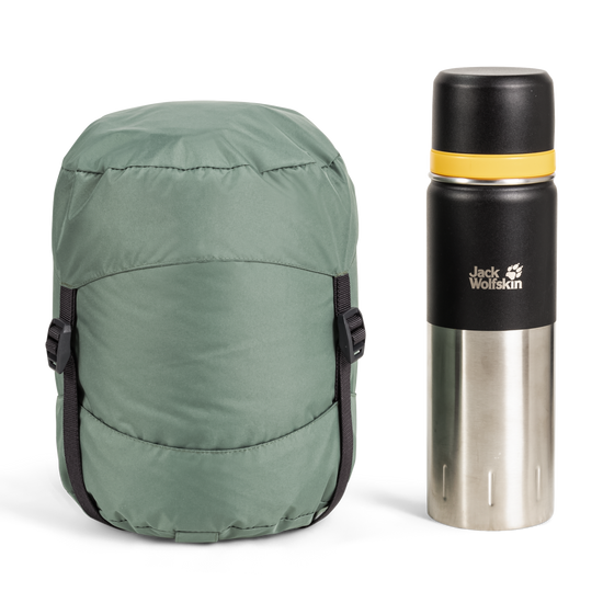 Jack Wolfskin ATHMOS DOWN +5 Daunenschlafsack 195 cm – Picnic Green