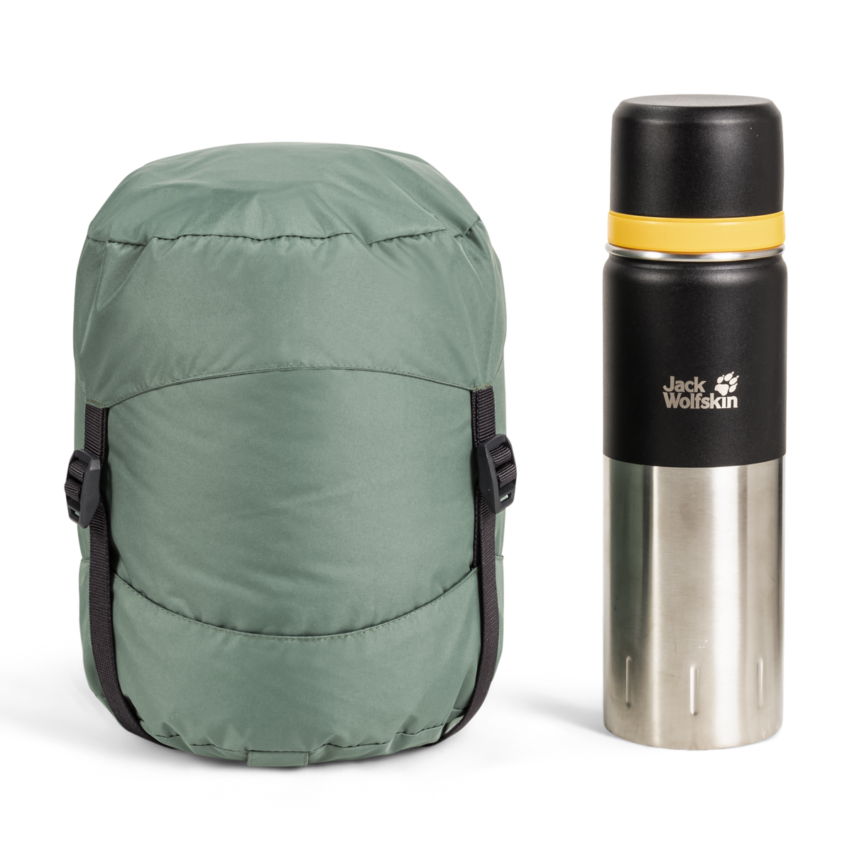 Jack Wolfskin ATHMOS DOWN +5 Daunenschlafsack 195 cm – Picnic Green