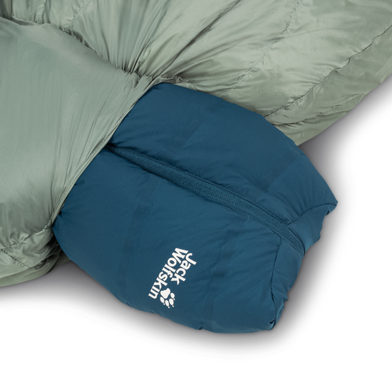 Jack Wolfskin ATHMOS DOWN +5 Daunenschlafsack 180 cm – Picnic Green