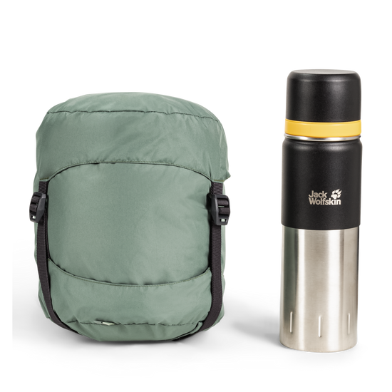Jack Wolfskin ATHMOS DOWN +5 Daunenschlafsack 180 cm – Picnic Green