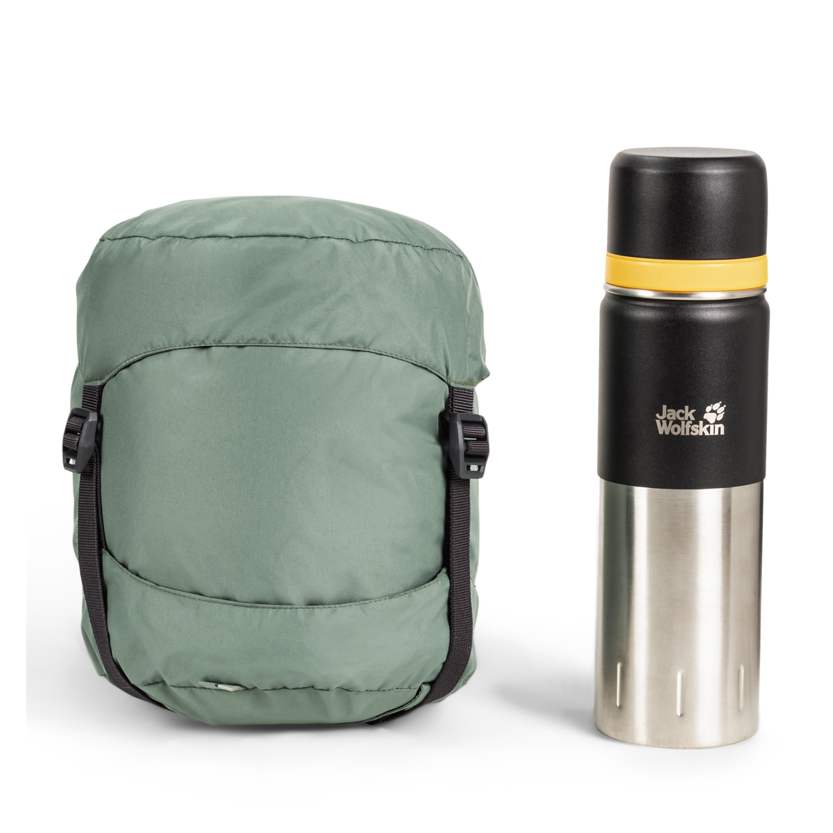 Jack Wolfskin ATHMOS DOWN +5 Daunenschlafsack 180 cm – Picnic Green