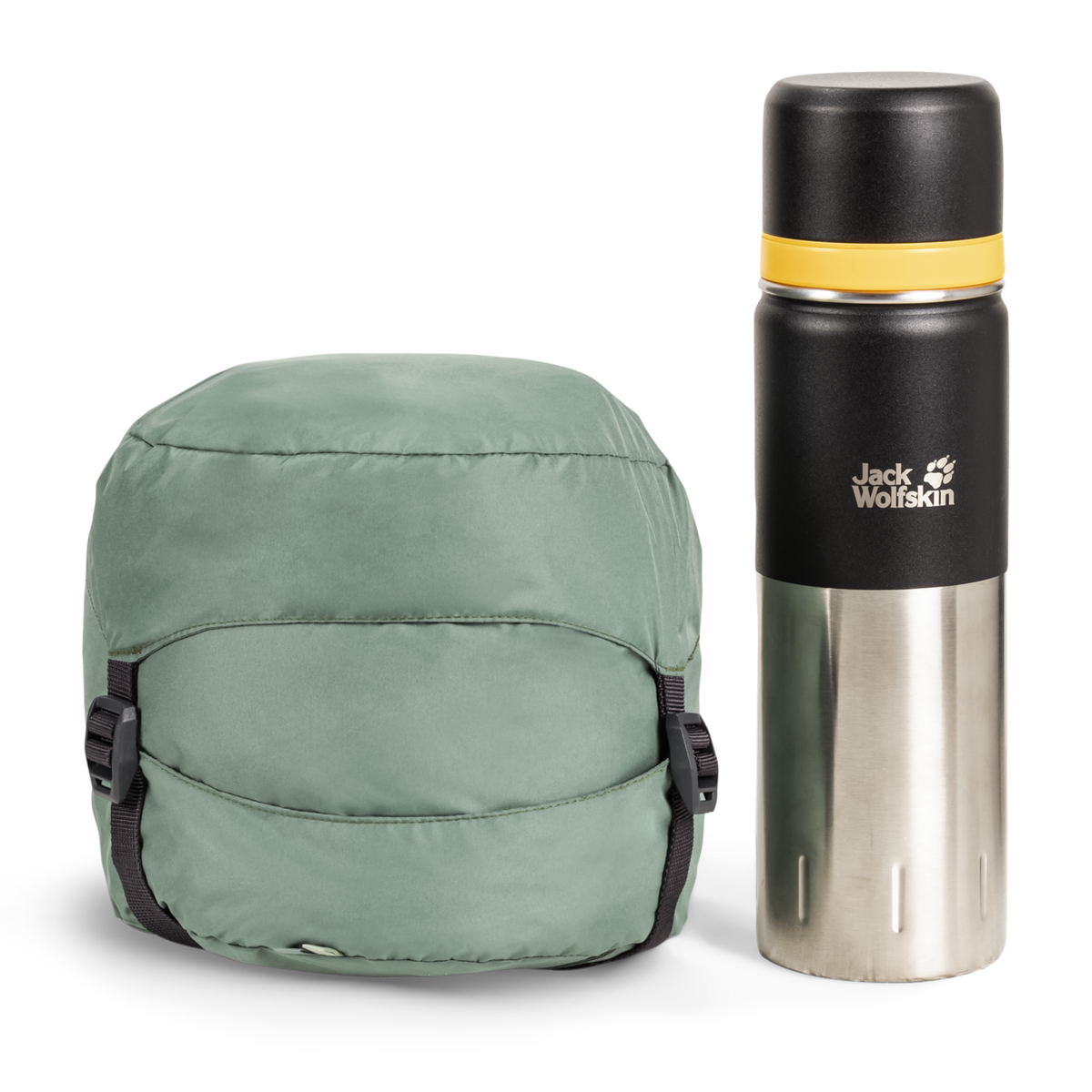 Jack Wolfskin ATHMOS DOWN +5 Daunenschlafsack 180 cm – Picnic Green