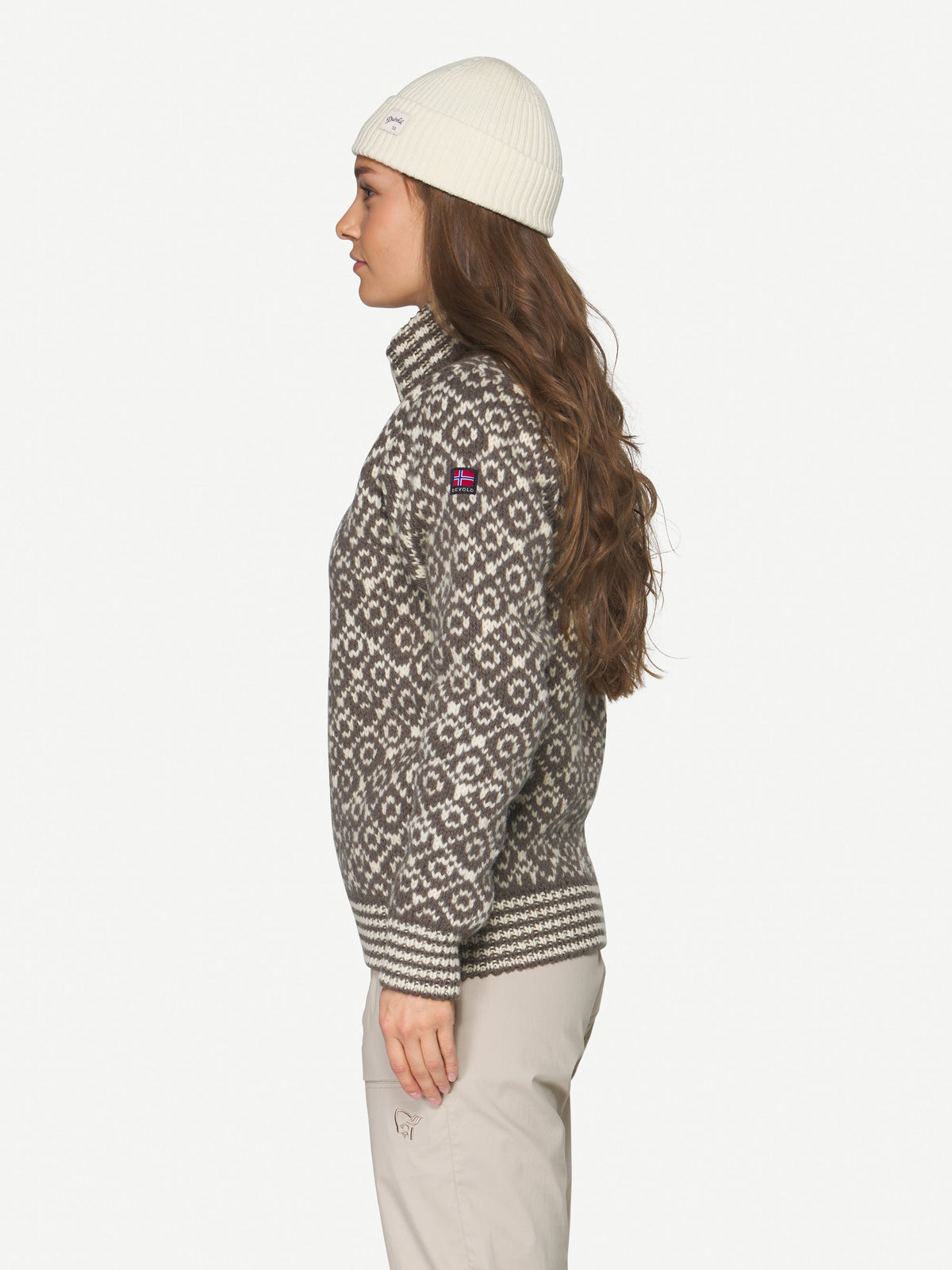 Devold SVALBARD ZIP NECK Falcon - Offwhite | Ansicht 3