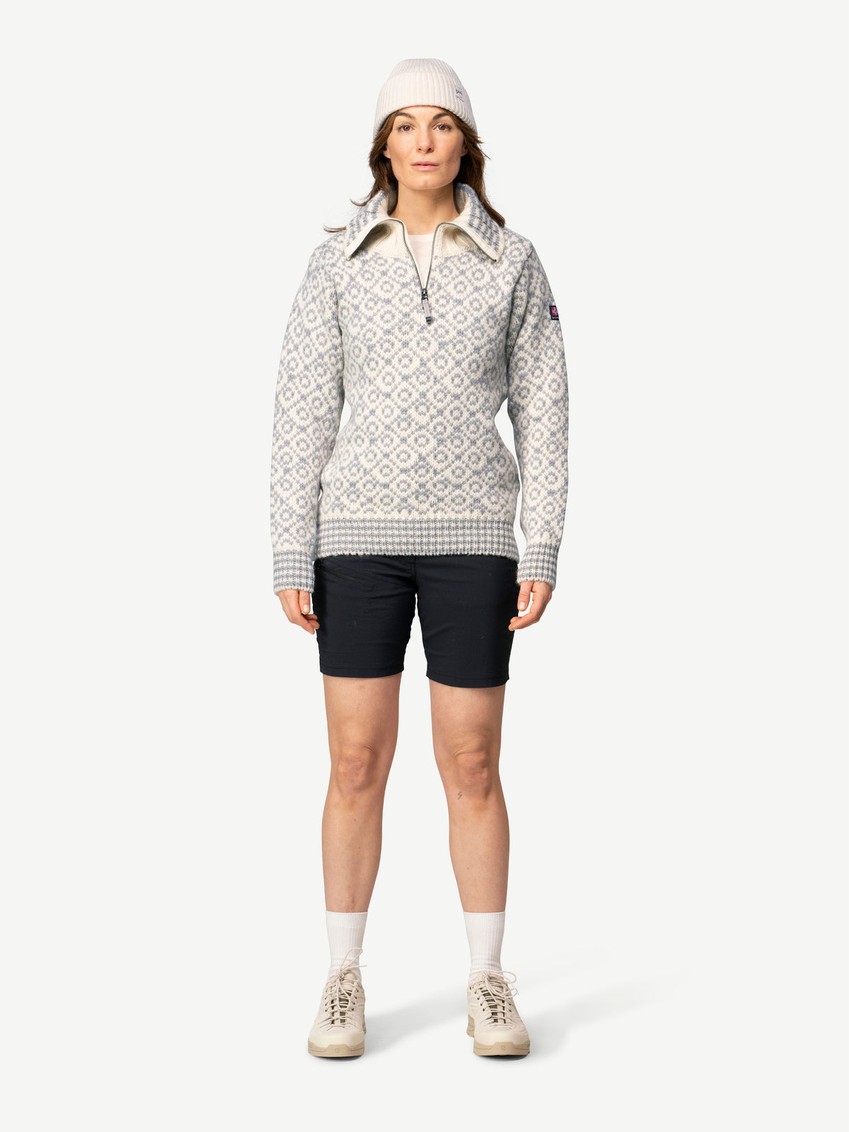 Devold SVALBARD ZIP NECK Offwhite - Grey | Ansicht 9