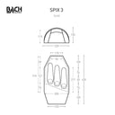 Bach SPIX 3 - Burnt Orange 3 Personen Zelte - PeakStyle