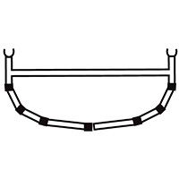 Bergans 6 - CROSS RIB W/TOP BAR 18.5' - Tops bei PeakStyle