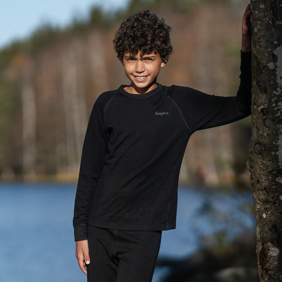 Bergans INNER:DUAL MERINO JUNIOR LONG SLEEVE - Unterwäsche bei PeakStyle