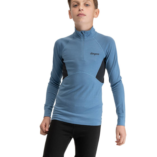 Bergans INNER:PURE MERINO YOUTH HALF ZIP - Unterwäsche bei PeakStyle