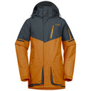 Bergans KNYKEN INSULATED YOUTH JACKET - Cloudberry Yellow - Orion Blue 128 Oberbekleidung - PeakStyle