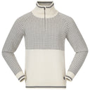 Bergans M ALVDAL WOOL HALF ZIP - Vanilla White - Solid Dark Grey S Oberbekleidung - PeakStyle