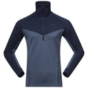 Bergans M INNER DUAL MERINO HALF ZIP - Granite Blue - Navy Blue S Oberbekleidung - PeakStyle