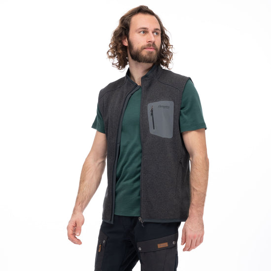 Bergans M KAMPHAUG KNITTED VEST - Midlayer bei PeakStyle