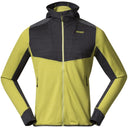 Bergans M RABOT ACTIVE MID HOOD JACKET - Green Oasis - Solid Charcoal S Oberbekleidung - PeakStyle