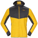 Bergans M RABOT ACTIVE MID HOOD JACKET - Light Golden Yellow - Solid Charcoal S Oberbekleidung - PeakStyle