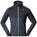 Bergans M RABOT ACTIVE MID HOOD JACKET - Orion Blue - Solid Charcoal S Oberbekleidung - PeakStyle