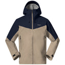 Bergans M RABOT ALLROUND 3L SHELL JACKET - Warm Sand - Navy Blue S Oberbekleidung - PeakStyle
