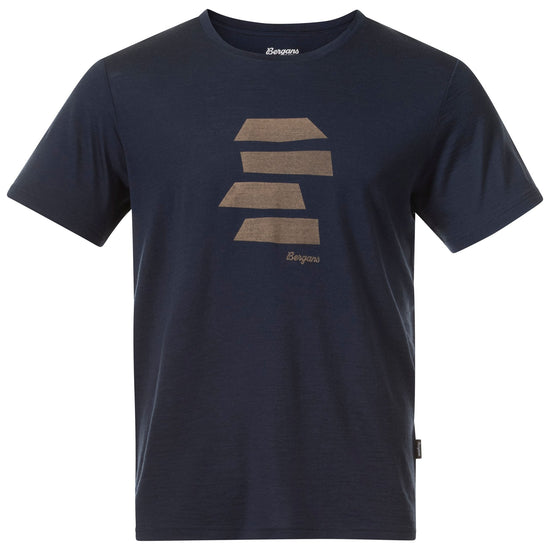 Bergans M RABOT MOUNT WOOL TEE - Kurzarmshirts bei PeakStyle