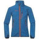Bergans RUNDE YOUTH JACKET - Light Sea Blue - Navy - Koi Orange 128 Oberbekleidung - PeakStyle