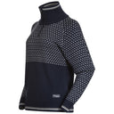 Bergans W ALVDAL WOOL HALF ZIP - Navy Blue - Vanilla White XS Oberbekleidung - PeakStyle