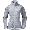 Bergans W HAREID FLEECE JACKET NOHOOD - Aluminium XS Oberbekleidung - PeakStyle