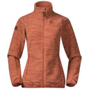 Bergans W HAREID FLEECE JACKET NOHOOD - Brick XS Oberbekleidung - PeakStyle