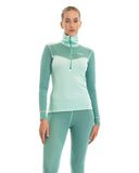 Bergans W INNER:DUAL MERINO HALF ZIP - Unterwäsche bei PeakStyle