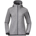 Bergans W KAMPHAUG KNITTED HOODIE - Chalk Sand XS Oberbekleidung - PeakStyle