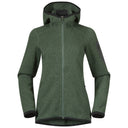 Bergans W KAMPHAUG KNITTED HOODIE - Dark Jade Green XS Oberbekleidung - PeakStyle