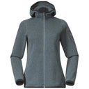Bergans W KAMPHAUG KNITTED HOODIE - Grey Sage XS Oberbekleidung - PeakStyle