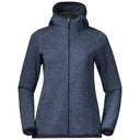 Bergans W KAMPHAUG KNITTED HOODIE - Orion Blue XS Oberbekleidung - PeakStyle