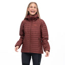 Bergans W LAVA LIGHT DOWN JACKET W/HOOD - Amarone Red XS Oberbekleidung - PeakStyle