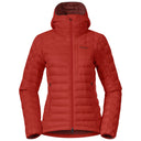 Bergans W MAGMA LIGHT DOWN JACKET W/HOOD - Dark Brick XS Oberbekleidung - PeakStyle