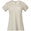 Bergans W RABOT EMBLEM WOOL TEE - Chalk Sand XS Oberbekleidung - PeakStyle