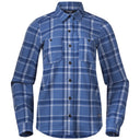 Bergans W TOVDAL SHIRT - Riviera Blue Check XS Oberbekleidung - PeakStyle