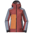 Bergans W VAAGAA LIGHT 3L SHELL JACKET - Rusty Dust - Husky Blue - Faded Orange XS Oberbekleidung - PeakStyle