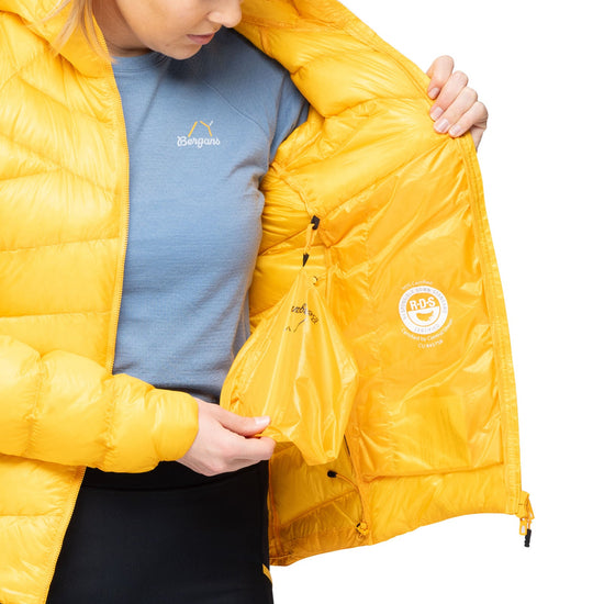 Bergans W Y LIGHTLINE WEIGHTLESS DOWN JACKET HOOD - Daunenjacken bei PeakStyle