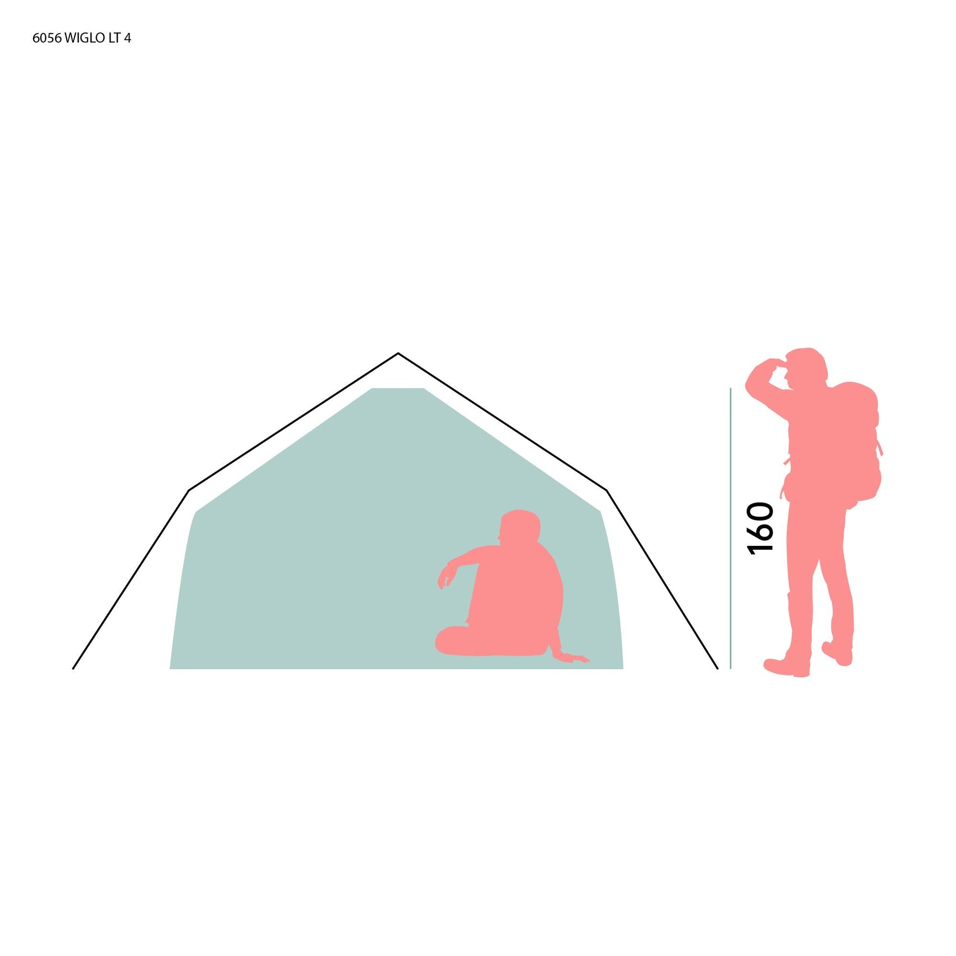 Bergans WIGLO® LT V.2 4 - PERS TENT - Zelte bei PeakStyle