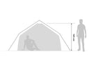 Bergans WIGLO LT V.2 4 - PERSONS TENT - Light Fogblue 4 Personen Zelte - PeakStyle