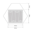 Bergans WIGLO LT V.2 4 - PERSONS TENT - Red 4 Personen Zelte - PeakStyle