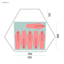 Bergans WIGLO® LT V.2 6 - PERS TENT - Zelte bei PeakStyle
